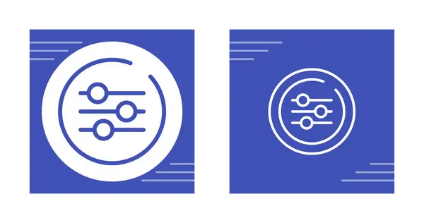 stock vector  audio equalization setting tools.  simple round icons 