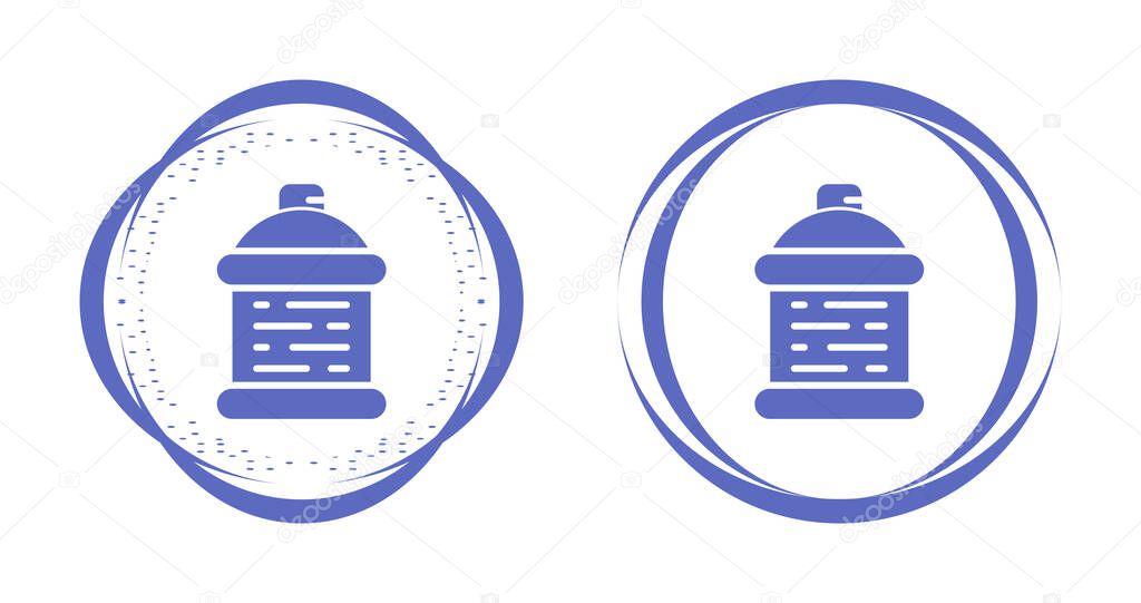 Spray can silhouette black icon. Vector illustration of spray can symbol isolated on white background