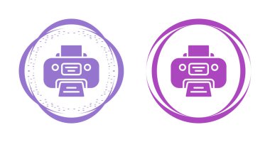 Yazıcı simgesi beyaz arkaplanda izole edildi