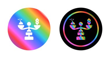 Borç web simgesi vektör illüstrasyonu