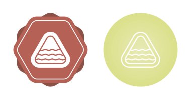 üçgen ikon vektör illüstrasyon tasarımı