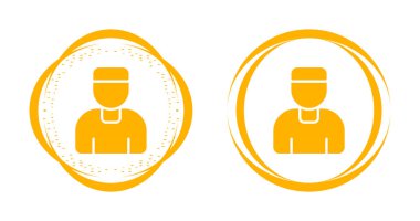 Web uygulamaları için yapılmış şık bir avatarın vektör grafiği.