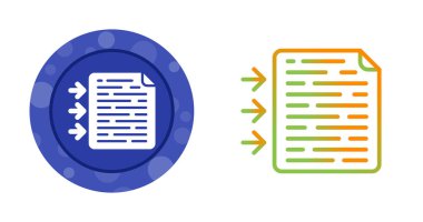 Bir belgenin vektör illüstrasyonu