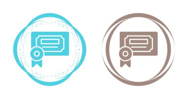 Sertifika simgeleri ayarlandı. vektör illüstrasyonu