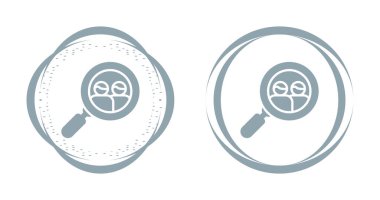 Arayan kişi simgesi, çalışan arama sembolü kavramı, danışmanlığı, personel seçimi için cam büyütme, illüstrasyon vektör