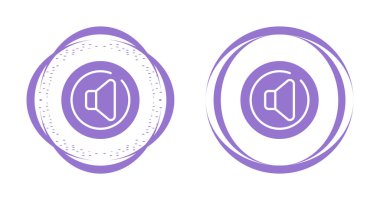 Hoparlör simgeleri ayarlandı, vektör çizimi