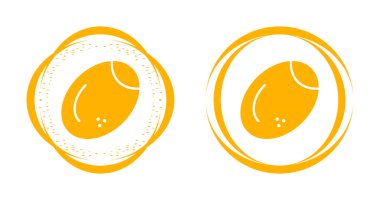 Beyaz arkaplanda izole edilmiş zeytin simgeleri kümesi, vektör illüstrasyonu 