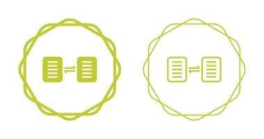 Belge paylaşım simgeleri ayarlandı, vektör illüstrasyonu