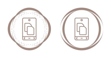 akıllı telefon simgeleri ayarlandı, vektör illüstrasyonu basit tasarım