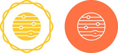 Gezegen web simgeleri vektör illüstrasyonunu ayarla 