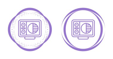 Renk arkaplanı ve vektör illüstrasyonunda izole görüntü simgeleri   