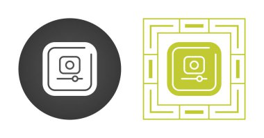 Ayarlama kaydırıcıları olan bir kontrol paneli için simgeler.