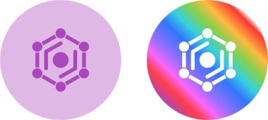 hexagon icon sign vector illustration 