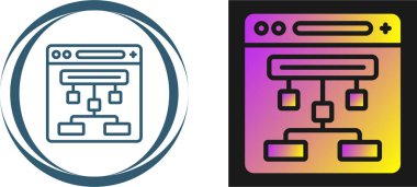 Web sitesi yapı simgesi vektör çizimi 