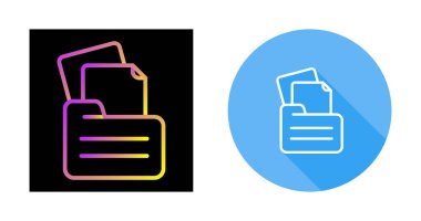 Web kullanımı için bir belgenin soyut renk vektör simgesi.