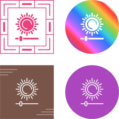 beyaz arkaplanda güneş logosu dizaynı