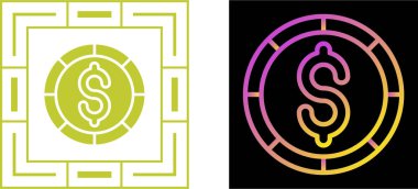 İş siteleri için dolar sembolü düğmeleri.