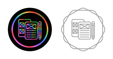 Kağıt simgeli kalem, Sözleşme vektör simgeleri. Basit vektör illüstrasyonu 