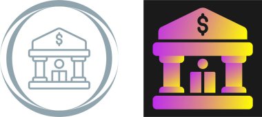 Banka web simge vektör çizim
