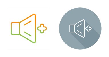 Ses yükseltme simgeleri ayarlandı, vektör illüstrasyonu