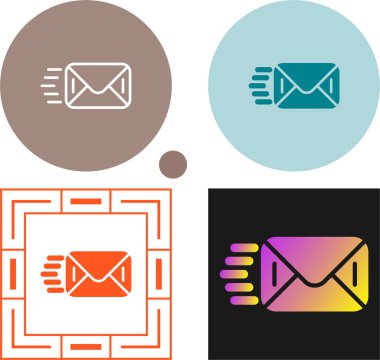 e- posta simgeleri seti, harf veya zarf sembolleri, ileti düğmeleri, vektör illüstrasyonu