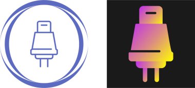 çizgi elektrik dolgu simgeleri beyaz arkaplanda izole edildi