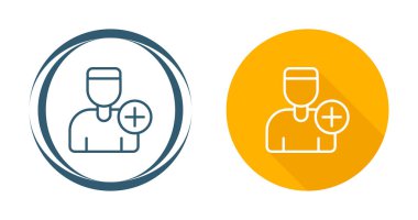 Beyaz arka planda izole edilmiş doktor simgeleri. Tıbbi sembol. Sağlık sigortası işareti. vektör illüstrasyonu