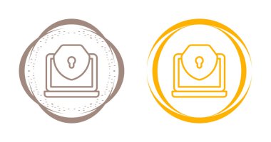 veri güvenliği web simgesi vektör illüstrasyonu