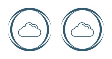 vektör bulut simgesi. Bulut simgesi. vektör illüstrasyonu