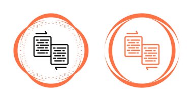 dosya satır simgesi. belge dosya işareti. vektör