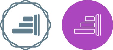 Sol Hizalama web simgesi vektör illüstrasyonu