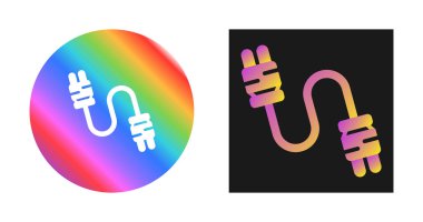 Kablo simgesi ayarlandı. Güç kabloları, uzatma kabloları, kriko bağlantıları