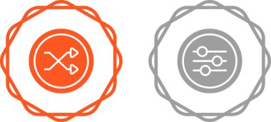 Modern flat vector icon collection, display settings 