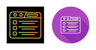 Görev yöneticisi simgeleri ayarlandı, vektör illüstrasyonu 