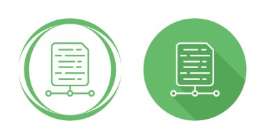 Basit bir Belge simgelerinin düz tasarım çizimi. Vektör illüstrasyonu