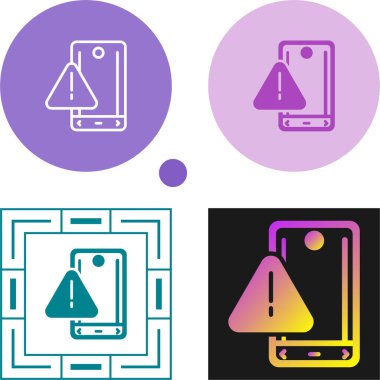 akıllı telefon simgeleri ayarlandı, vektör illüstrasyonu basit tasarım