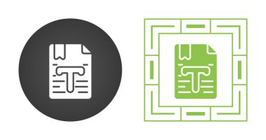 Biçimlendirilmiş metin sembolleri içeren dijital belge simgeleri