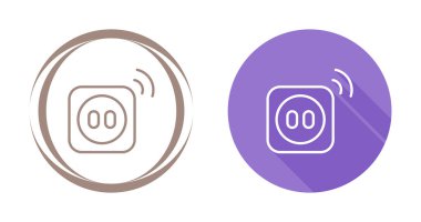 Smart Plug Simgeleri seti, vektör illüstrasyonu