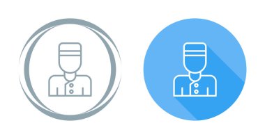 Çevrimiçi arayüzler için tasarlanmış bir minimalist soyut vektör kullanıcı simgesi.