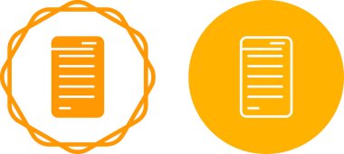 Reçete web simgesi vektör illüstrasyonu