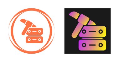 Veri Madencilik simgeleri ayarlandı, vektör illüstrasyonu