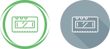 Renkli çemberler içinde bilgisayar belleği simgesi