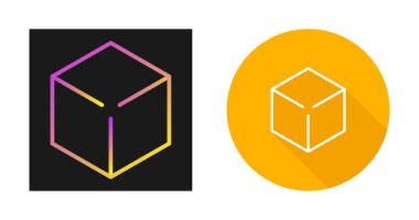 Küp vektör simgeleri. Beyaz arkaplanda Küp sembolleri seti. Vektör çizimi. Çeşitli küp simgeleri. 