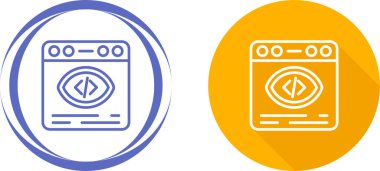 Programlama, kod, uygulama simgeleri vektör görüntüsü. Bilgi teknolojisi için de kullanılabilir. Web uygulamalarında, mobil uygulamalarda ve yazdırma ortamlarında kullanılabilir.