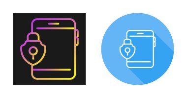Akıllı Telefon Basit Simgesi, Vektör İllüstrasyonu Beyaz Arkaplanda İzole Edildi 