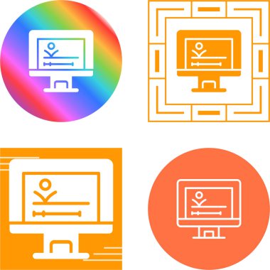 izleyici simgeleri vektör illüstrasyonunu ayarla