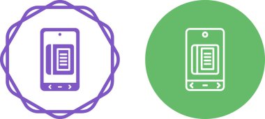 akıllı telefon simgeleri ayarlandı, vektör illüstrasyonu basit tasarım