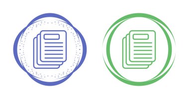 Beyaz arkaplanda izole edilmiş Belge sayfa simgeleri kümesi