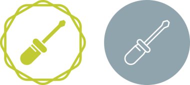 tornavida simgeleri beyaz arkaplanda izole edildi.