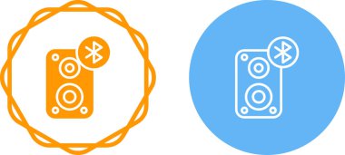 ses aygıtı simgeleri. Bluetooth ile hoparlörler 